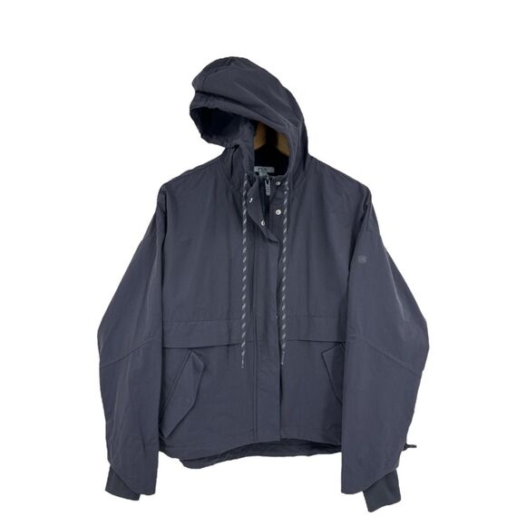 FLX Jacket XS Zip up Hooded coat Smokey Blue women's oversized running athletic - Picture 1 of 12